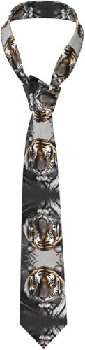 Graziös Business Krawatte Tiger Im Ruhezustand Druck Männer Krawatten Formelle Hochzeitskrawatte Für Festliche Hochzeit Herren Krawatte