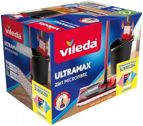 Vileda Ultramax Mop Box+ cloths 3pcs.