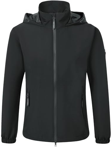Covalliero - Damen Regenjacke FS26 – Outdoor Jacke mit Kapuze – Allwetterjacke mit verklebten Nähten & Lotuseffekt – wasserdichte & atmungsaktive Übergangsjacke – Gr. XS-XXL