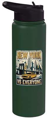 Vintage New York VS Everyone All Sport Fan Best New York Stainless Steel Insulated Water Bottle