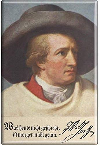 Magnet 3-D JOHANN-WOLFGANG VON GOETHE Gr. ca. 8 x 5,5 cm 38366 Küchenmagnet