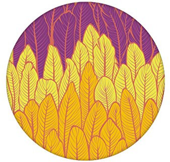 Gelb Rosa Streifentapete mit Feder Motiv passt zu Farben nach RAL - Vlies Tapete Streifen - GMM Design Deko für edle Wände (Muster 20 x 46,5cm)