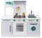 Bayer Chic 2000-Cocina de Juguete, Color Blanco, Menta Gris, 96 x 37,5 x 96,5 cm (307 35)
