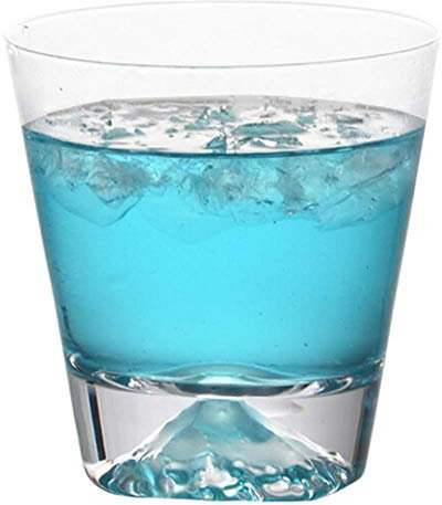 Verre à Cocktail en Verre à Whisky en Cristal Mont Fuji Design Tasse en Verre à vin en Verre à Whisky Couple Couple de Verres à Boire 12.0oz / 10.2oz, 10.2oz (300ml)