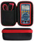 Khanka Hard Case For AstroAI Digital Multimeter TRMS 4000 Counts Volt Meter Manual and Auto Ranging Measures Voltage Tester. (Case only.Red zipper)