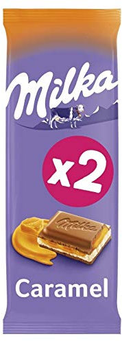 MILKA - Tablette Chocolat Caramel 200G - ( Lot De 4 )