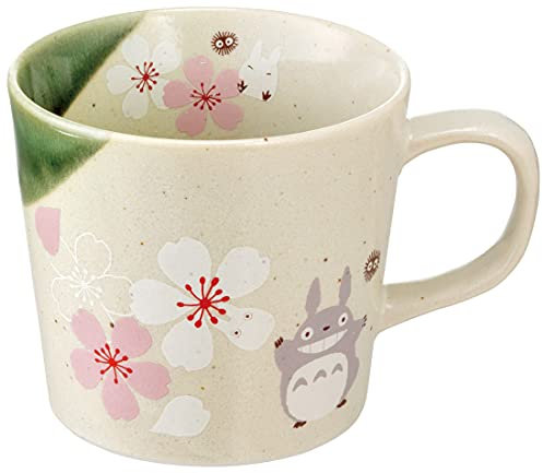 Studio Ghibli Via Bluefin Porcelaine Mon voisin Totoro Série de plats traditionnels japonais – Mug [Sakura/fleur de cerisier] – Produit officiel
