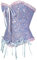 Hengzhifeng Corset Party Mujer Talla Grande Corsés y Bustiers Burlesque (EUR 38-40,Azul)