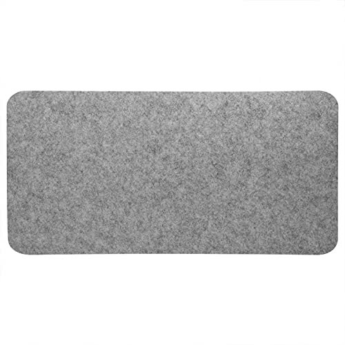 GOTOTOP Schreibtisch Unterlage Filzunterlage 68 x 33 cm, Filz Multifunktionales Office Mauspad Modern Schreibtischunterla Matte für Büro und Zuhause(hellgrau)