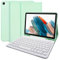 Bueuwe Étui Clavier pour Samsung Galaxy Tab A7 10.4 Modèle 2020 (SM-T500/T505/T507), Clavier Français AZERTY, Housse De Support Mince Et Légère avec Porte-Stylo,Vert