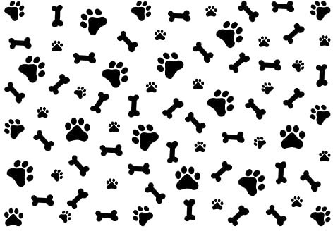 Set mit 76 Hunde-Dekor-Aufklebern, Pfotenabdruck, Pfotenabdruck, Aufkleber, Hundeknochen, Aufkleber, Hundezimmer-Dekoration, abnehmbares Vinyl, DIY, Kunst, Tierfußabdruck, Wandbild für Kinderzimmer,