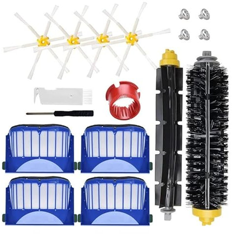 LIZONGFQ Accessori di Ricambio Kit per IRobot Roomba 600 694 692 690 680 660 665 651 650 614 Serie Robot Aspirapolvere