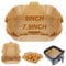 BYKITCHEN Backpapier für Heißluftfritteuse, Antihaft Groß Airfryer Backpapier, 20cm, Quadratische Airfryer Papier, Kompatibel mit Ninja, Philips, Princess,Cosori (Braun)