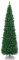 COSTWAY Albero di Natale 150/180/210/240 cm, Albero di Natale Slim con 220/400/700/1000 Rami Folti e Realistici e Base in Metallo, Albero di Natale Artificiale per Casa e Negozio, Verde (210 cm)