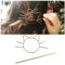 Yheakne Metall Haarspange Haarspange Katzenform Haarnadel Vintage Haargabel Pin Bun Halter Legierung Haarspange Dekorative Haarschmuck für Frauen und Mädchen (Silber)
