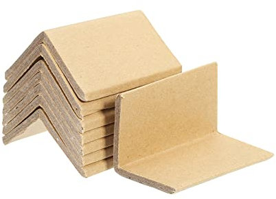PATIKIL 24 Stück Verstellbarer Papp Eckenschutz Stückage Rahmenschutz L-förmig 80x50mm Dicke 5mm für Kunst, Verpackung, Versand