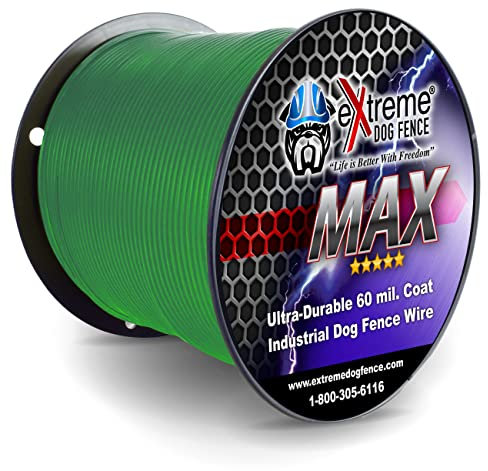 Green Max Performance Hundezaundraht – 150 m 14 Gauge Draht mit ultradicker 60 mm Polyethylen-Schutzummantelung – entworfen für maximale Lebensdauer und geringen Signalverlust – universell kompatibel