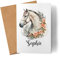 Kiddle-Design Pferde Karte Personalisiert Mädchen Kinder Pferdemädchen Pony Geschenk Namenskissen mit Namen Pferdemotiv Grußkarte