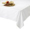 unendlich schoen – Tischdecke aus 100% Baumwolle, Beste Qualität in modernem Design, Tischtuch fur jeden Anlass, faltenfreies Fallen (140 x 180 cm, Weiss)