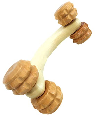 COLLBATH Holz Massage Gerät Massagerollen Nackenmassagerolle Rückenrolle -massagegerät Gesichtsroller Massagerolle Für Die Beine Manuelle Massagegeräte Schultermassagegerät Hand Hölzern