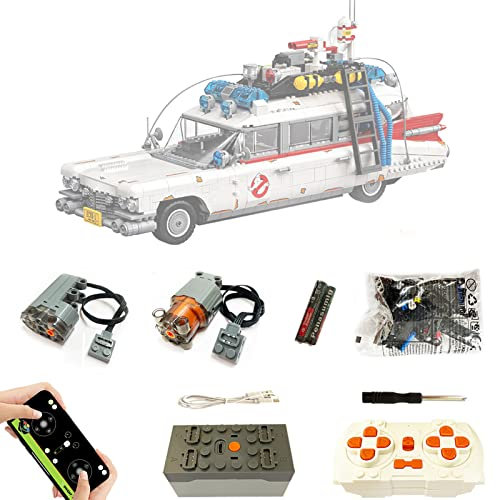 MYMG for Icons Ghostbusters ECTO-1 10274 Super Motor and Remote Control Upgrade Kit, Gift for Adults, Compatible with Lego 10274(Model not Included)