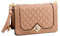 LUI SUI Mode Crossbody Taschen für Frauen Leder Gesteppte Schultertasche Kettenriemen Trendy Clutch Satchel Damen Abendtasche