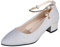 Schuhe Hochzeitsgast Damen: Weite H Absatzschuhe Dirndl Niedriger Absatz Silber Tanzschuhe Festlich Spitz Halbschuhe High Heels Sexy Trachtenschuhe Hochzeit Größe Damenschuhe Pumps