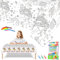 Unicorn Giant Colouring Table Cloths for Kids,Party Tablecloth Colouring Poster with 18 Paint Pen,47x71inch Colour In Table Cloth Drawing Paper Roll Table Cover Colouring Sheet for Girls Unicorn Party