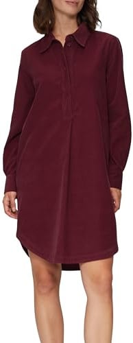 s.Oliver Hemdblusenkleid aus Feincord mit seitlichen Eingrifftaschen