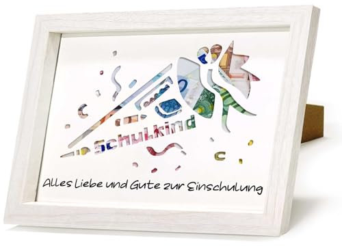 HSDSH Geldgeschenk zur Einschulung, Schulanfang Geschenke für Jungen Mädchen, Geldgeschenkverpackung Einschulung, Geldgeschenk zur Schuleinführung, Geschenk Schulkind, Geschenkidee für Kinder