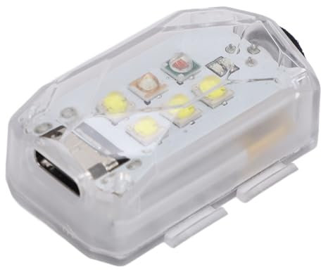 Dilwe Drohnen-Blitzlicht, 6 LED-Leuchten (4 Weiße LED-Perlen, 1 Rote LED-Perle, 1 Grüne LED-Perle), für 4 Pro für Air 3 RC-Drohnen