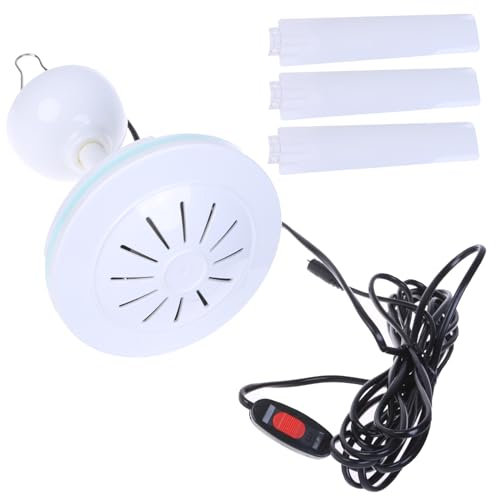 YOGOTEU 5521 Ventilador de techo de 12 V, 20 W, 3 hojas, ventilador de refrigeración eficiente, ventilador de control mecánico de 5,5 x 2,1 mm