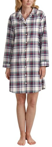 CALIDA Holiday Dreams Nachthemd Damen, Länge 95cm, Flannel