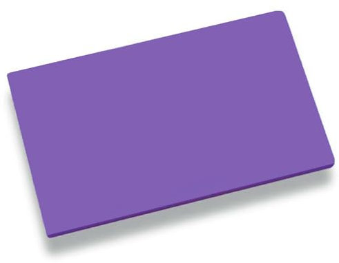 LOUIS TELLIER – Tabla de Cortar HDPE 500 – Antibacterias - Profesional – 60 x 40 x 2 cm – Morado para Productos no Alergénicos (ej. sin Gluten) – Made in France