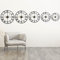 Trintion Vintage-Stil große Metall-Wanduhr mit römischen Ziffern - Silent Non-Ticking Industrial Design Uhr für Wohnzimmer Schlafzimmer Küche Büro Dekor (35cm)
