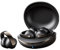 FKMBD Auriculares inalámbricos Bluetooth 5.4 con clip de oreja abierta, conducción ósea de oído abierto, reducción de ruido, sonido de Berlín, oro rosa, negro (negro)