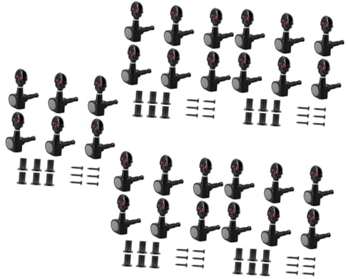 Vaguelly 5 Sätze Gitarren Saiten Zubehör Werkzeug Gitarrenpflock Stimmwirbel Für Gitarre Stimmwirbel Für Akustikgitarre Instrumententeile Instrumentenstimmer Stimmgerät Für E-gitarre Metall
