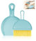 Mini Dustpan and Brush, Blue Broom and Dustpan Set, Portable Cleaning Brush and Dustpan Combo, Flexible Lip, Perfect for Dust, Dirt and Crumbs, Ideal for Most Hard Surfaces, Space Saving Design