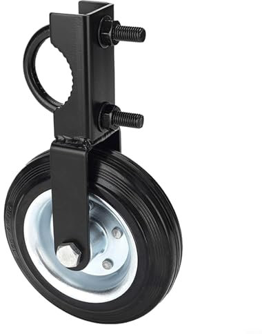 Honseadek Robuste Bauernhoftorrollen, Außentürrahmen, Hilfsräder, Metallzaun, Metalltorrad, strapazierfähig, flach, freie, federbelastete Lenkrolle