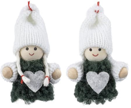 Ideen mit Herz Niedliche Winter-Püppchen, Weihnachts-Deko, aus Filz und Strick, Winter-Kinder