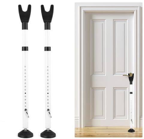 Türstopper, Sicherheitsstange, Weiß, 2 Stück