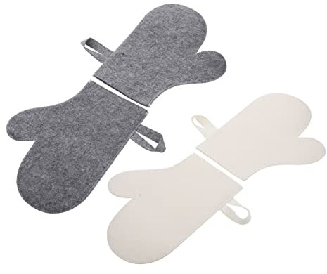 Yardwe 4stücke Teiliges Sauna-Filz-handschuh- Komfortabel Hitzebeständig Strapazierfähig Und Leicht Schützend Für Damen Und Herren Als Sauna-zubehör Für Sicheren Und Angenehmen Saunagang