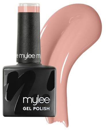 Mylee Gel Nail Polish 8ml [Peach Perfect] - UV/LED Soak-Off Nail Art Manicure Pedicure for Professional, Salon & Home Use [Yellow/Orange Range] - Long Lasting & Easy to Apply