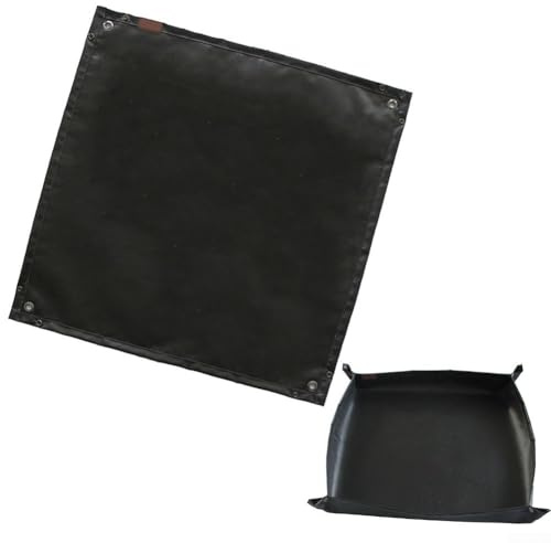 HEBEOT feuerfeste Grillmatte, Gasgrill, feuerfest, hitzebeständig, Camping, feuerfest, Teppich, unter Grillmatte, draußen, Grillmatte, feuerfeste Tuch 70 x 70 cm (Teppich)
