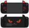 PlayVital Cover Skin per Steam Deck OLED/LCD, Custodia Silicone Protettiva Grip Antiscivolo&Copri Levette Analogiche&Adesivi per Trackpad&Tasti Posteriori, Demone Carino, Nero