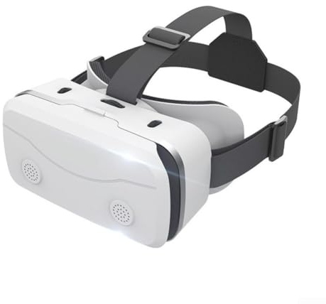 Phone VR Headset mit Controller, immersive 3D-Brille mit Anti-Blaulicht-HD-Objektiven, Mobile Gaming Virtual Reality (weiß)