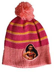 vaiana Disney-Bonnet avec Pompon-Rose-Fille