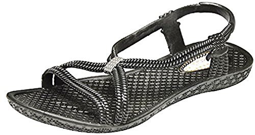 Siebi's TENNO WELLNESS Badeschuhe und Badesandalette Damen: Größe: 42 | Farbe: Schwarz