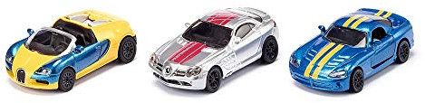 SIKU 6323 License Sports Car Set, Multicolor