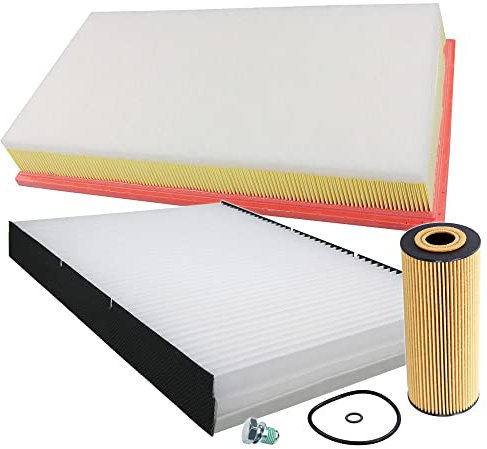 BESTPRICE ATP Inspektionspaket Filterset mit 1x Luftfilter, 1x Innenraumfilter, | Kompatibel mit: AUDI A3, SKODA OCTAVIA I, OCTAVIA I Combi, VW BORA I, BORA Variant, GOLF IV, GOLF IV Variant, NEW BEETLE